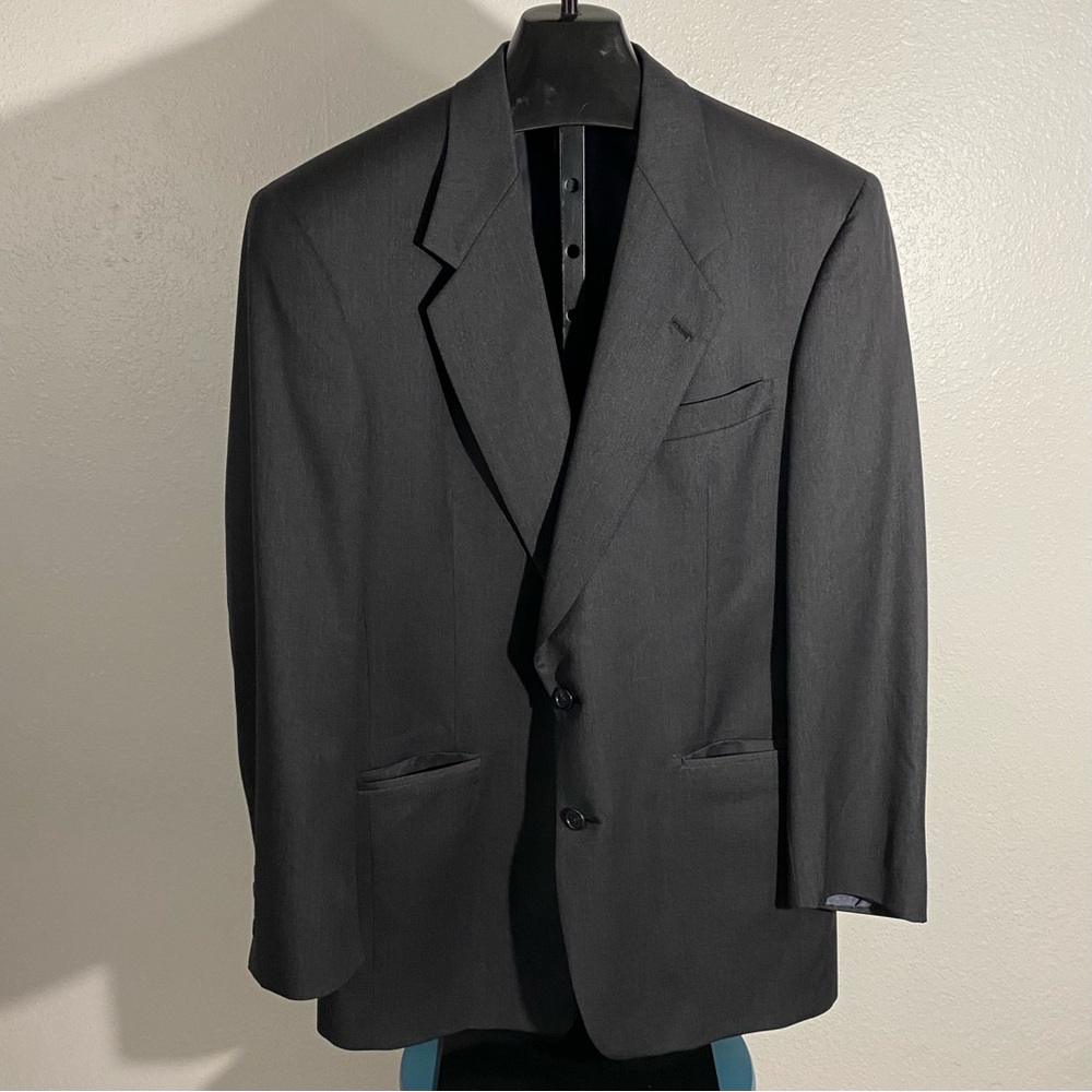 Vintage Hart Schaffner Marx for Nordstrom Gray Wool Sports Jacket Size 40L